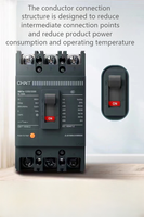 Disjoncteur à boîtier moulé Chint MN1e-125S MCCB, unité de déclenchement thermique-magnétique, 380V 35kA, interrupteur à air en cuivre