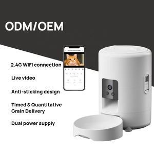 Alimentatore Smart WiFi per animali domestici 2L/67.63oz USB/batteria portatile a doppia potenza Anti-inceppamento per gatti/cibo per cani Dispenser con telecomando - Product Image 2