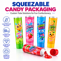 Tube d'emballage personnalisé en aluminium-plastique pour confiture avec bouchon à vis et impression UV, diamètre 12,7-35 mm, pour stockage alimentaire
