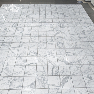 Baldosas de Mármol Blanco Calacatta con Acabado Pulido en Láminas Finas Goldtop OEM para Proyectos de Paredes o Pisos Interiores con Tamaño Estándar - Product Image 1