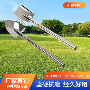 Stainless Steel Shovel 60Cm Square And Pointed Garden Spade For Digging Soil Turning Trenching Fruit Tree Planting Outdoor - Product Image 2