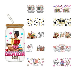 LETOP 1 Uds libros <span class=keywords><strong>de</strong></span> lectura UV para envolturas pegatinas <span class=keywords><strong>de</strong></span> copa <span class=keywords><strong>de</strong></span> vidrio <span class=keywords><strong>de</strong></span> 16Oz UV decorativas para personalizado - Product Image 3