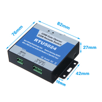 4G Nouveau RTU5024 GSM Ouvre-porte de garage Télécommande sans fil Relais Commutateur Accès à la porte pour une utilisation en appartement Fonction d'appel gratuit