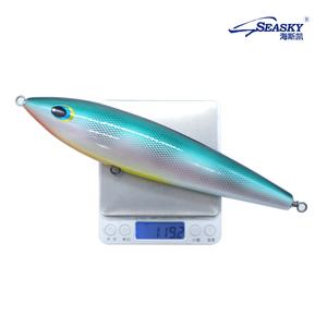 SEASKY 55g 85g 120g  <span class=keywords><strong>Plug</strong></span> en <span class=keywords><strong>bois</strong></span> de cèdre 6 pouces 7 1/2 pouces 9 1/2 pouces Leurre coulant pour la pêche au thon en eau salée - Product Image 4