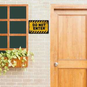 Letrero Metálico Personalizado: Advertencia de Propiedad Vigilada - Prohibido el Acceso, Placa Decorativa Vintage para Pared del Hogar - Product Image 4