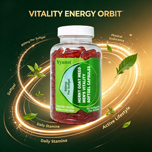 Horny Goat Weed Extra 800mg Capsules molles 90 pièces Endurance physique et énergie quotidienne Complément naturel de vitalité masculine OEM - Product Image 3