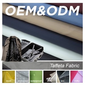 Prezzo di fabbrica 100% poliestere <span class=keywords><strong>taffet</strong></span>à fodera in tessuto per la borsa della valigia del vestito tessuto dell'indumento - Product Image 1