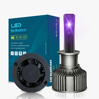 Nouvelle ampoule de phare LED violette de marque OE 12V pour éclairage automobile H8 50W, feu antibrouillard avec garantie de 12 mois pour un ajustement universel