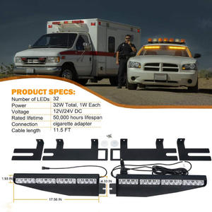 Luce di Emergenza LED Universale Biaochi 12V/24V 18 Pollici per Parasole Auto con Effetto Stroboscopico - Product Image 3