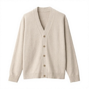 NARI Cardigan décontracté de luxe 100% <span class=keywords><strong>cachemire</strong></span>, style japonais, col en V, boutons tricotés, <span class=keywords><strong>pull</strong></span> en <span class=keywords><strong>cachemire</strong></span> pour <span class=keywords><strong>femme</strong></span> pour l'automne et l'hiver - Product Image 1