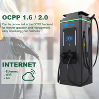 Nouvelle station de recharge DC pour véhicules électriques 80 kW, 2 pistolets, montage au sol extérieur, chargeur NEV, protection IP54, paiement par code QR