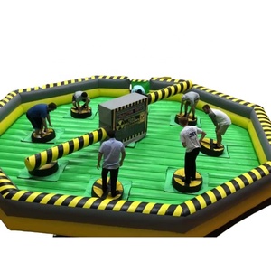 Khổng lồ ngoài trời Inflatable meltdown thách thức Trò chơi nhóm ngoài trời tương tác lớn Baller WIPEOUT Inflatable meltdown trò chơi để bán - Product Image 2