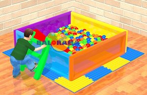 Piscina de Pelotas Comercial para Interiores Balorama Modelo 93134 para Hoteles y Centros Comerciales 160x160x50cm - Product Image 2