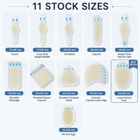 Pansements hydrocolloïdes imperméables invisibles ultra-minces à forte adhérence pour talons, vente en gros