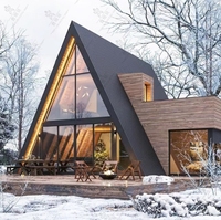Support triangulaire en bois anti-corrosion et coupe-vent pour maison dans les arbres, hôtel, gîte, bateau-maison, idéal pour les influenceurs et les séjours en plein air