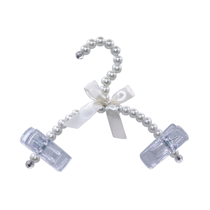 Luxury Pearl <strong>Hangers</strong> with Bow for Boutique Adult Kids Wardrobe Decorative European Style Wholesale <strong>Hanger</strong> - Product Image 3