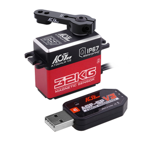 AGFRC ขายดี 32KG 8.4V HV เกียร์เหล็กแรงบิดสูง 2BB คอร์เลส IP67 กันน้ำ โปรแกรมได้ รถบังคับวิทยุ หุ่นยนต์ - Product Image 2