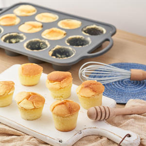 Padella per Muffin in <span class=keywords><strong>Silicone</strong></span> fatta a mano da 12 pezzi rettangolare stampo per torta <span class=keywords><strong>teglia</strong></span> con acciaio avvolto per cottura transfrontaliera - Product Image 2