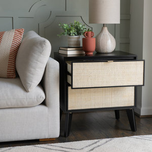 Table de chevet <span class=keywords><strong>BlackNight</strong></span> avec deux tiroirs pour chambre à coucher - Product Image 2