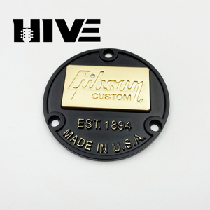 HIVE Plaque de protection de commutateur de guitare électrique LP en alliage de zinc, ronde, 3 couleurs, 3 trous, avec vis - Product Image 5