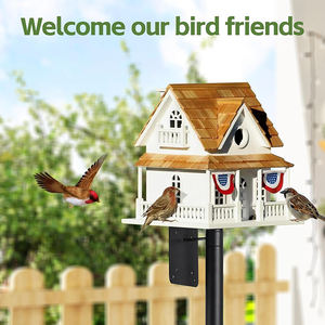 Station d'alimentation pour oiseaux JH-Mech avec base à 5 branches, hauteur réglable <span class=keywords><strong>de</strong></span> 75 pouces, installation facile, décoration <span class=keywords><strong>de</strong></span> jardin, poteau d'alimentation pour oiseaux en acier - Product Image 2