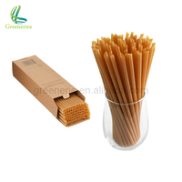 Sans plastique Sans BPA Sucre de Canne Bagasse Sans Emballage Saveur PHA Pailles Légumes Avocat Fibre Paille à Boire