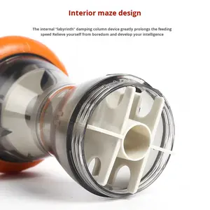 Giocattolo per Animali Domestici Eco-Friendly in Plastica Piccola, Automatico, per Gatti e Cani, con Puzzle di Alimentazione, Anti-Noia, a Blocco Rotante con Campanello, Resistente ai Morsi - Product Image 3