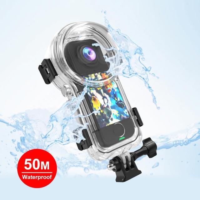 PULUZ For Insta360 X4 Air Fully Invisible 50m Diving Shell Protective PC Waterproof Housing Case