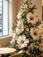M-77 Arbre de Noël artificiel réaliste de haute qualité pour l'extérieur, idéal pour les fournisseurs de fêtes de Noël