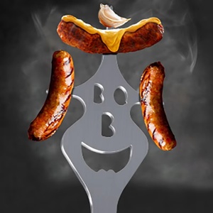 Accesorios para Barbacoa, Utensilios de Acero Inoxidable con Mango de Madera para Exteriores, Espátulas para Parrilla con Tenedor, Cuchillo, Abrebotellas y Pala para Carne - Product Image 5