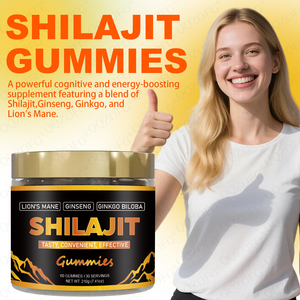 OEM Halal Shilajit 4-in-1 Gummies Energy &amp; Immune Support Private Label Adult Ashwagandha Sea Moss Lions Mane - Product Image 3
