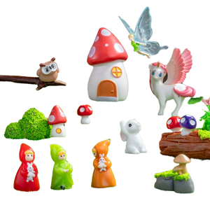 Figurines miniatures 3D peintes à la main, décorations artistiques de lutins, ornements <span class=keywords><strong>en</strong></span> résine, petits elfes, hiboux, licornes, bricolage, jardin féerique, <span class=keywords><strong>pot</strong></span> de fleurs - Product Image 4