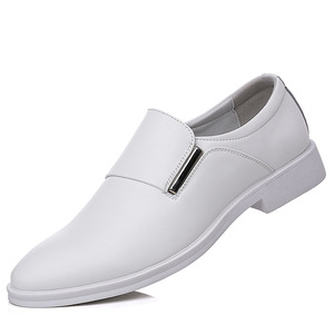 White Casual Dress Shoes - Men's Stylish Design with White Soles