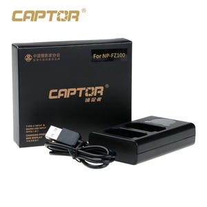 <span class=keywords><strong>Chargeur</strong></span> de batterie pour appareil photo CAPTOR <span class=keywords><strong>NP</strong></span>-<span class=keywords><strong>FZ100</strong></span> pour <span class=keywords><strong>Sony</strong></span> A7m4 A7m3 A7c2 A7r3 A7s3 A7r4 7rm3 A6600 A6700 Fx30 <span class=keywords><strong>Chargeur</strong></span> USB double fente - Product Image 5