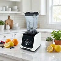 Pengolah Makanan Komersial 1200mL 1500-2000W Motor Tembaga Murni 4 Bilah Pisau Blender 5 Kecepatan Penggunaan Rumah Tangga & Mobil 110V 220V