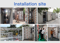 Système de Stockage d'Énergie Solaire Hybride Tout-en-un 100KW 261KWh avec Armoire LiFePO4 à Refroidissement par Air pour Ferme, Usine, Hôtel (OEM)
