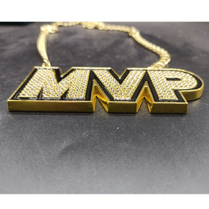 <span class=keywords><strong>MVP</strong></span> буквы 4 дюйма с ожерельем кулон Модные ювелирные изделия ожерелья для женщин - Product Image 3