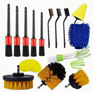Kit de nettoyage de voiture 23 pièces, brosse pour roues, intérieur et extérieur, kit de lavage de voiture, logo personnalisé - Product Image 1