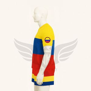 Uniformes de Fútbol Juveniles al por Mayor, Conjuntos Personalizados de Camisetas de Fútbol de Colombia para Hombre, Kits de Fútbol Completos - Product Image 3