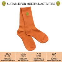 Chaussettes de sport respirantes en coton peigné pour homme et femme, avec logo personnalisé brodé, confortables, collection printemps
