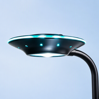 Lampe à pince pour aquarium UFO Design, lumière LED à spectre complet pour la croissance des plantes, avec bras flexible et intensité réglable, pour petits aquariums et aquascaping