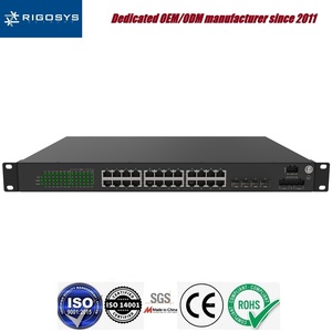 24 portlu tam Gigabit POE + yönetilen endüstriyel eternet anahtar AC güç - Product Image 3