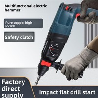 Martillo Demoledor Eléctrico Industrial con Cable de 21V, Alta Potencia, Ligero, Rompedor de Concreto Rotatorio, Mandril SDS, Juego de Impacto, DIY OEM 800W