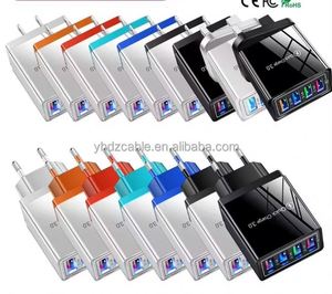 Hot Portable Quick Charging 4USB Fast <b>Charger</b> QC3.0 Adapter 5V3A EU/US/UK <b>Plug</b> Mobile Phone Super Fast Travel <b>Charger</b> - Product Image 2