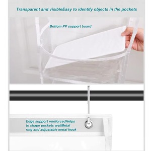 Las bolsas de almacenamiento colgantes ahorran espacio para un almacenamiento en capas, son resistentes y no se deslizan fácilmente, ideales para organizar utensilios del hogar. - Product Image 3