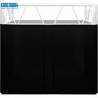 ESI-mini petite table de scène/stand de DJ blanche sur roues pour la maison