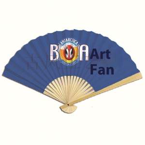 Éventail pliant en plastique personnalisé de haute qualité avec logo imprimé, écologique, en gros, articles promotionnels en papier et tissu - Product Image 2