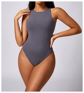 Phụ Nữ Của Hoạt Động Mặc Một Mảnh Thể Thao Thiết Lập Yoga Bodysuit Jumpsuit Thời Trang Đào Tạo Tập Thể Dục Tập Thể Dục Cơ Thể Chặt Chẽ - Product Image 4