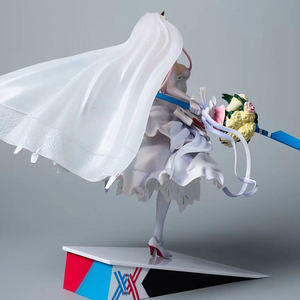 Nuevo producto de PVC de alta calidad <span class=keywords><strong>Darling</strong></span> in the Franxx sexy vestido de novia flor Cosplay modelo Anime figura personaje de dibujos animados - Product Image 6