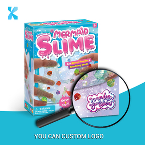 Vous faire posséder Slime de sirène pour enfant pour des jouets éducatifs amusants Ajouter un kit de jouets Slime poudre pailletée - Product Image 2